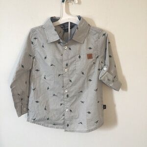 American Hawk Toddler Button Up Shirt